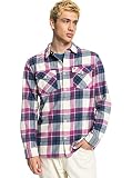 Botones delanteros Quiksilver Draymen - Camisa de Manga Larga - Hombre - L - Rosa.