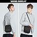 Imagen de BAIGIO Bolso Hombre Bandolera Casual Bolso Hombre Pequeño Bolsa Bandolera para Deporte
