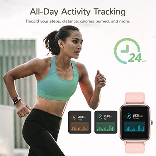 Letsfit Smart Watch, Fitness Tracker with Heart Rate Monitor, Activity Tracker with 1.3 Inch Touch Screen, IP68 Waterproof Pedometer Smartwatch with Sleep Monitor, Step Counter for Women and Men - Thumbnail 6