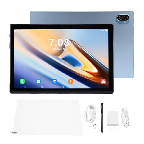 Image of ITEFDTUTNE 10.1 Inch 5G Tablet, 14 Tablet 12GB 512GB ROM 2560x1600 Display 8MP 13MP Cameras WiFi6 Bluetooth 5.0, with Touch Pen for Drawing Working