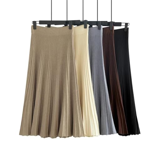 Jupe pull tricotée rayée pour affiner la silhouette confortablement - 6