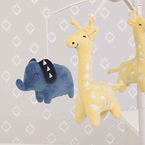 Carter's Modern Jungle Pals Blue And Yellow Elephant And Giraffe Musical Mobile #TOP2