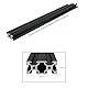 iYueMps 400mm 2040 Aluprofil 20x40 aluminium profil Extrusions v-slot Schwarz Europäischer Standard Eloxierte Linearschiene Aluminium Profil für DIY 3D-Drucker und CNC-Maschine - 2 Stück
