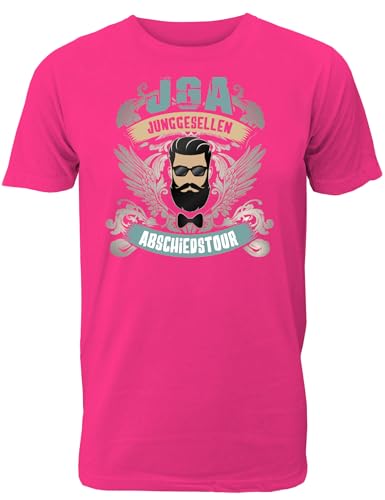 Camiseta para hombre despedida de soltero para el novio – JGA – Camiseta para hombre, Rosa., XXL