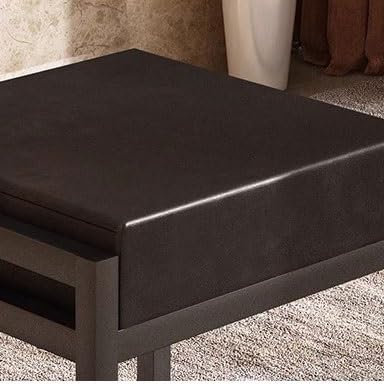 Mesa de centro taburete cuadrado y asiento auxiliar para sofá 5