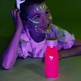 PETIT BOUM Butelka sensoryczna Float Fluo Pink Glow In The Dark