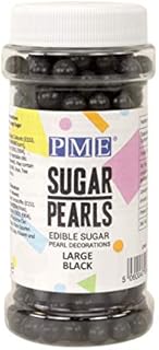 PME Large Sugar Pearls Black 90 g