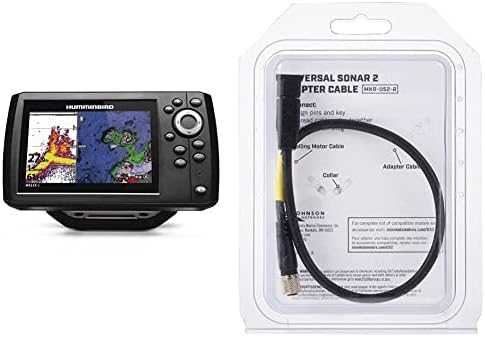 Humminbird Helix 5 Fish Finder Bundle with Transducer Adapter