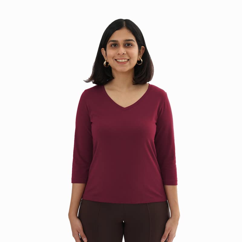 BlissClubWomen's Solid Regular Fit T-Shirt