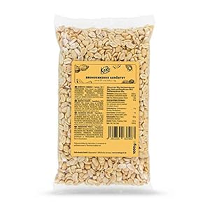 KoRo – Pinda’s geroosterd zonder zout en olie 1kg – voordeelverpakking van ongezouten natuurlijke pindanoten geroosterd…