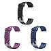 LETSCOM Replacement Bands for Fitness Tracker ID115PlusHR, 3 Pack (Black, Blue, Purple)
