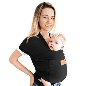 Baby Wrap Carrier- Baby Carrier Newborn to Toddler - Premium Cotton Baby Sling - Baby Carrier Wrap - Infant- Newborn Carrier - Baby Holder - One Size Fits All - Baby Wearing Wrap - Front Pocket
