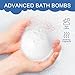 Hydrogen Bath Bombs for Women & Men, Hydrogen Bombs for Bath-Deep Hydration, Anti-Aging & Stress Relief, H2 Rich Water Spa for Skin Glow with Vanilla, Cinnamon & Orange, 3 Pcs