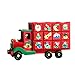 Calendrier de L'avent 2021 Jouets de Camion pour Enfants avec Boîte-Cadeau en Bois de 24 Tiroirs, Compte à Rebours de Noël Calendrier de L'avent Voiture Garçons Filles Jouets