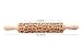Kedera Cats Pattern Embossing Rolling Pin,Wooden Laser Engraved Rolling Pin With Cats For Embossed Cookies (2.1 x 1.7 x 18 inches)
