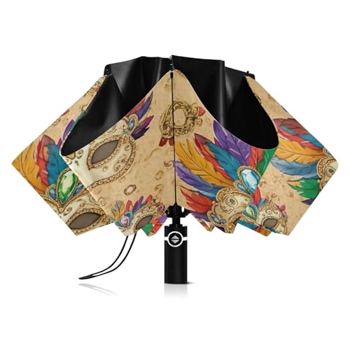 Parapluie de voyage GAIREG doré pour le soleil et la pluie en ville