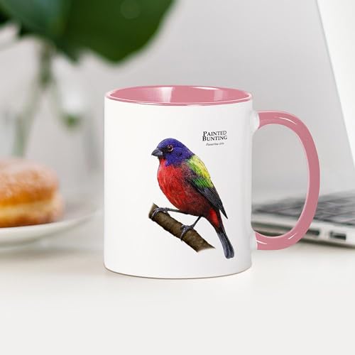 Taza de cerámica 11 oz blanco interior y asa color miniatura 3