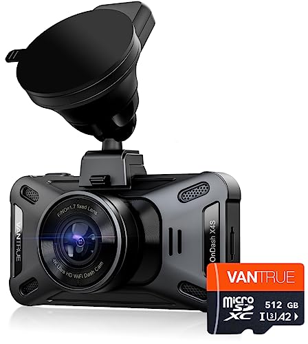 Vantrue 512Gb Microsdxc Uhs-I U3 4K Uhd Video High Speed Transfer Monitoring Sd Card With Adapter For Dash Cams, Body Cams, Action Camera, Surveillance & Security Cams #TOP6