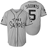 The Sandlot Benny Baseball Jersey The Jet Rodriguez Michael Squints Palledorous Alan Yeah-Yeah McClennan Sports Fan Men's Jersey S-3XL (S, 5-Gray)