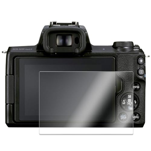 CANON EOS M50 Mark II �K���X�t�B���� �d�x9H �t�B���� �t���ی�t�B���� �����K���X �L�Y�h�~ �ϏՌ� ��U�h�~ �ɔ��^�C�v �����x�^�b�` �C�A�[�� �����z�� �\��t���ȒP (CANON EOS M50 Mark II)