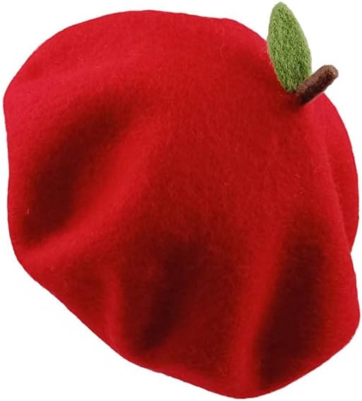 Handmade Wool Beret Hat French Style Needle Felt Flower Beanies Women Winter Autumn Cap - Image 4