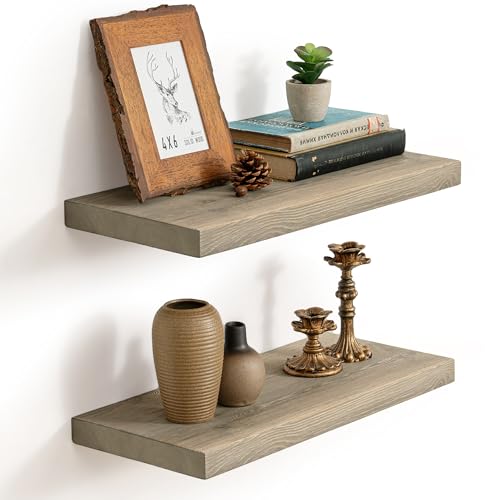 Marsmiles 20 Inch Floating Shelves | 9.3 Inch Deep Grey