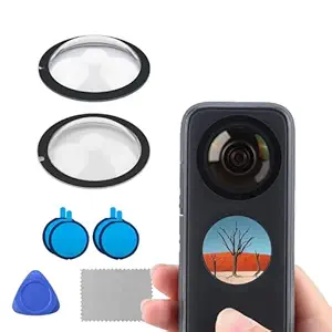 ZODUCT Insta 360 One X2 Pro Lens Guard Accessories Action Camera Shock Proof Cover Protective Frame Sports Camera Black (Insta360 X2 Lens Protection)
