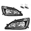 Black Housing | With High & Low Beam Bulbs