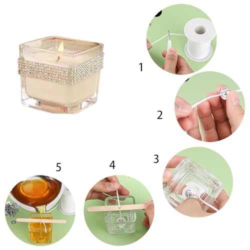 61M Mèche de Bougie Coton Naturel Mèches de Bougie Kit de Mèches – vue 6