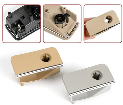 Car Glove Compartment Box Lid Switch Grip Lock Hole Replacement Class Toolbox Switch Glove Box Handle(Yellow)