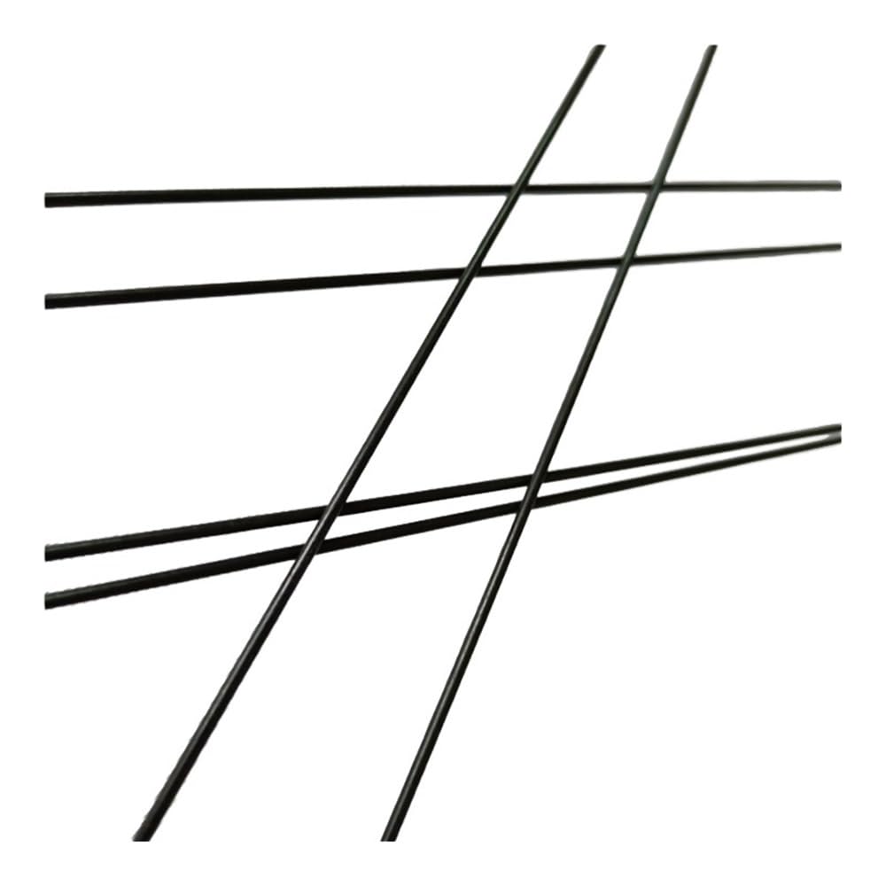 6 tiges noires en fibre de verre – Barres élastiques légères de 1 m.(0.8x1000mm)