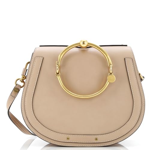 Chloe, Pre-Loved Nile Crossbody Bag Leather Medium, Neutral