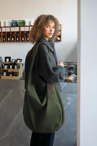 reisenthel moon bag cord dark matcha - Praktische Umhängetasche, maximal flexibel