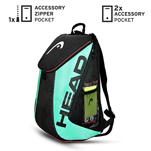 image for HEAD Tour Team Tennis Backpack 2 Racquet Carrying Bag w/Padded Shoulde