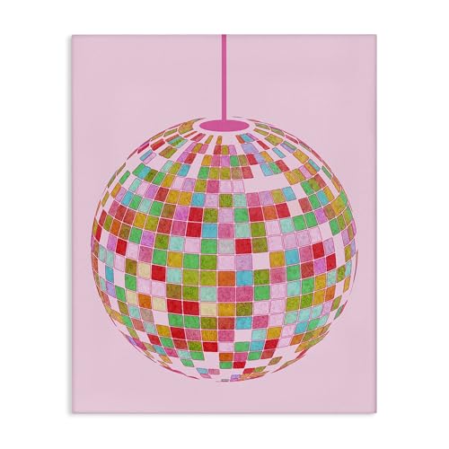 Stupell Industries Bold Patterned Disco Ball Canvas Wall Art Design by Daphne Polselli