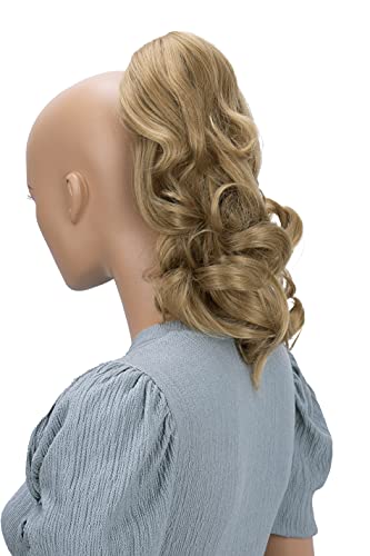 PRETTYSHOP 14" Hairpiece Ponytail Extensions Voluminous Wavy Dark Blonde H102