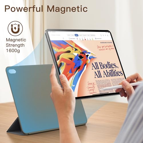 Image of JETech Magnetic Cover Case for iPad Air 11-Inch M4 /M3 /M2 (2026 /2025 /2024), iPad Air 5 /4 (2022 /2020 5th /4th 10.9-Inch), iPad Pro 11 (2018), Magnetic Attachment, Slim Tablet Cover (Dark Gray)