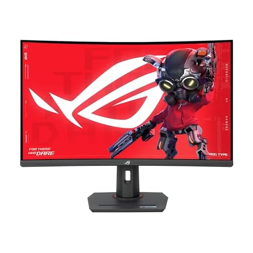 ASUS ROG Strix 32” 1440P USB-C Curved HDR400 Gaming Monitor (XG32WCMS) - QHD (2560x1440), 280Hz, 1ms, Fast VA, Extreme Low Motion Blur Sync, DisplayWidget, Tripod Socket, AI Gaming, 3 yr Warranty