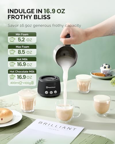 Image of Maestri House 16.9OZ BasicFro 500 Electric Milk Steamer and Frother
