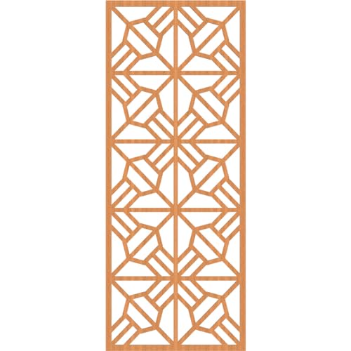 Image of 23 3 /8 inchW x 59 3 /8 inchH x 1 /4 inchT Auburn Decorative Fretwork Wood Wall Panels, Cherry