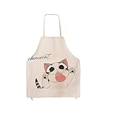 Children's Fashion Personalized Cartoon Aprons Creative Cat Funny Kitchen Bib Apron Kitchen Cooking Baking Housework Apron