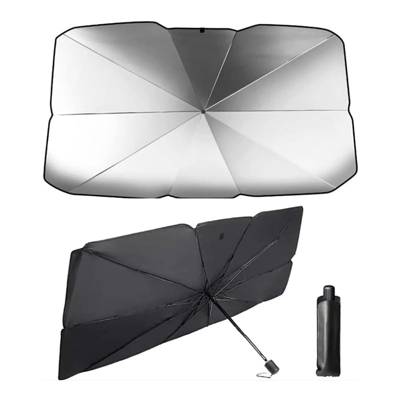 La visiera parasole / il parasole per parabrezza per FORD TRANSIT / TOURNEO COURIER 2014- (nero con chiusura