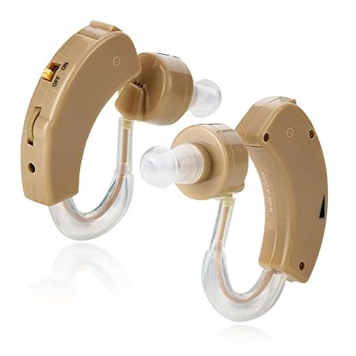 MEDca BTE Hearing Aids for Seniors - Behind The Ear Sound Amplifier Super Mini Size Sound Enhancer for Better Hearing (Pair)