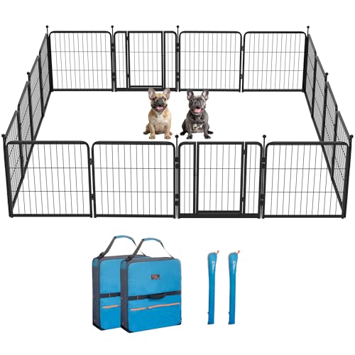Image of FXW Instant Unleashed Dog Playpen, Portable Pet Fence for Outdoor, RV Trips, and Camping, 24 inch, 16 Panels for Puppy and Small Dogs with Playpen Storage Bag (2 Pack)│Patented
