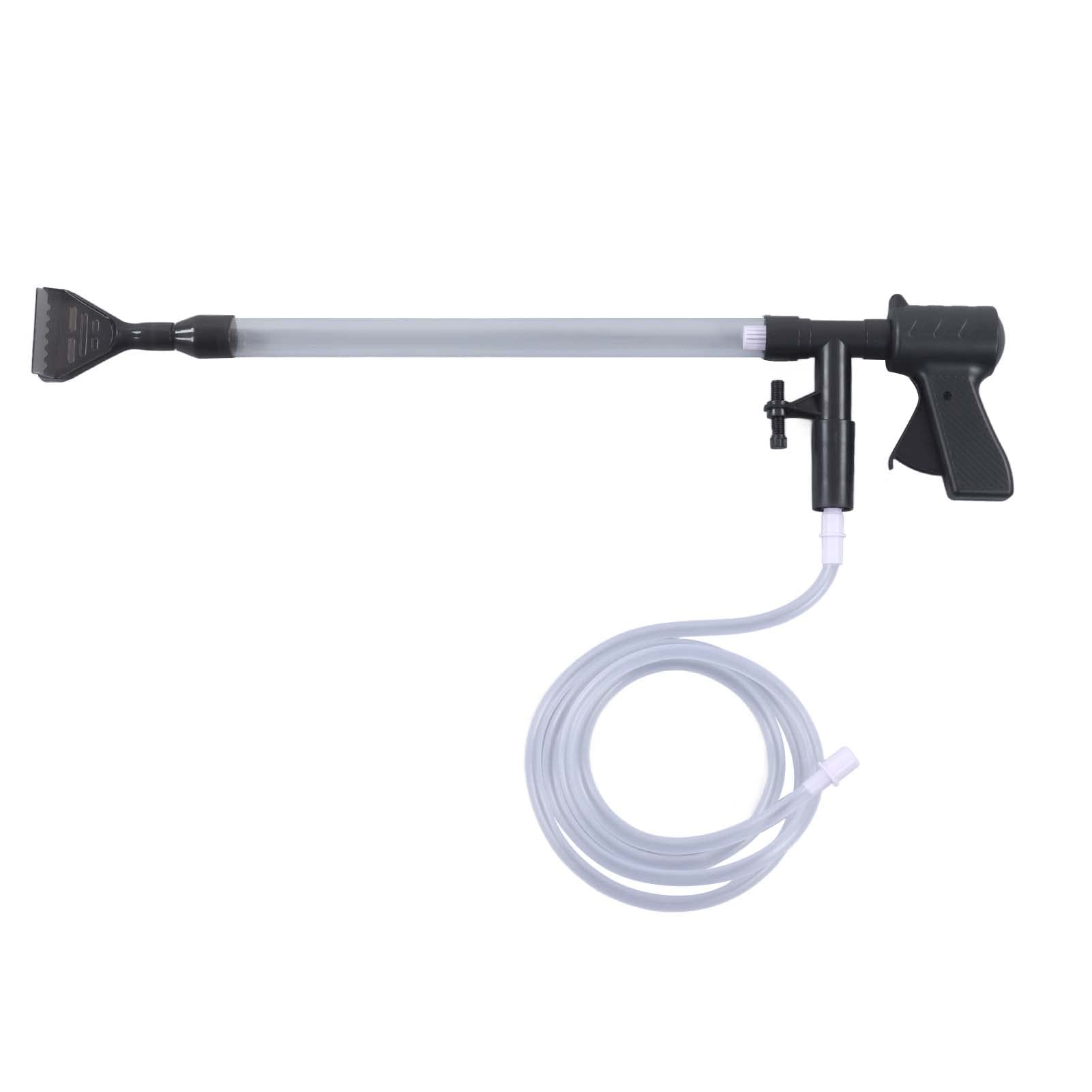 Nettoyeur d'aquarium Semi-Automatique, aspirateur de Gravier pour Siphon d'aquarium, laveuse de Sable pneumatique avec Panier de Filtre 3D, Outil de Changement de Tuyau d'eau