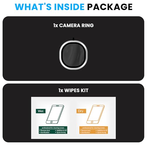 Image of FIRST MART Silver Camera Ring Guard Protector for Vivo T5X | Tempered Glass with Metal Alloy Rings, HD Clear, Scratch Resistant, Case-Friendly | Pack of 1