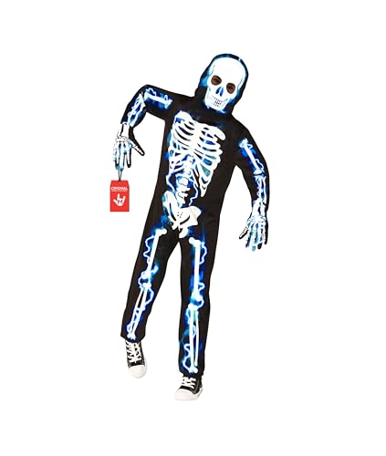 Disfraz de esqueleto para niños talla XL azul miniatura 1