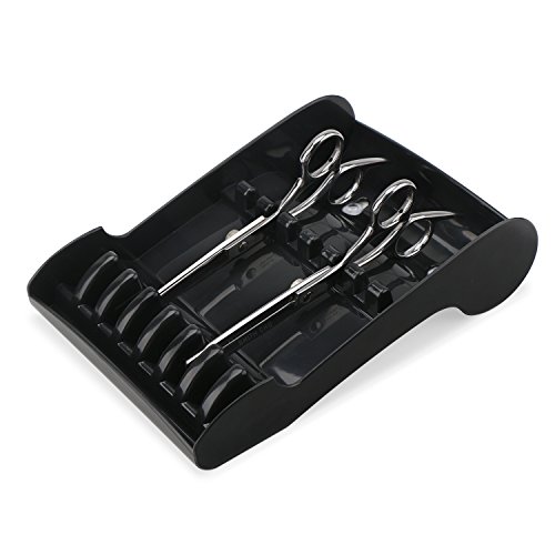 Hair Salon Shear Holder, Segbeauty Professional Hair Cutting Scissors Rack For Stylist, Salon Barber Shop Scissors Organizer For Hairdressers, Scissors Storage Tray Available For 6 Scissors #TOP2