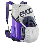 EVOC Stage 18 Backpack (Adjustable Shoulder Straps with Brace Link, Air Flow Contact System, Includes Hydration Bladder Compartment, Tool Compartment and Compression Straps, One Size), Sand - Violet - Image 4
