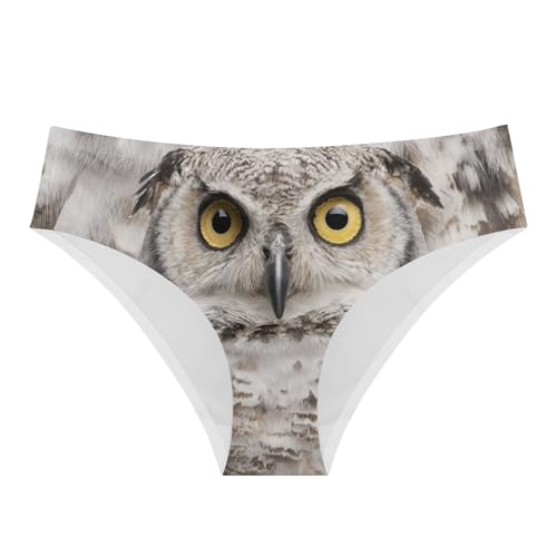 Image of Dellukee Sexy Women Underwear Briefs Breathable Hipster Panty White Alpaca Print